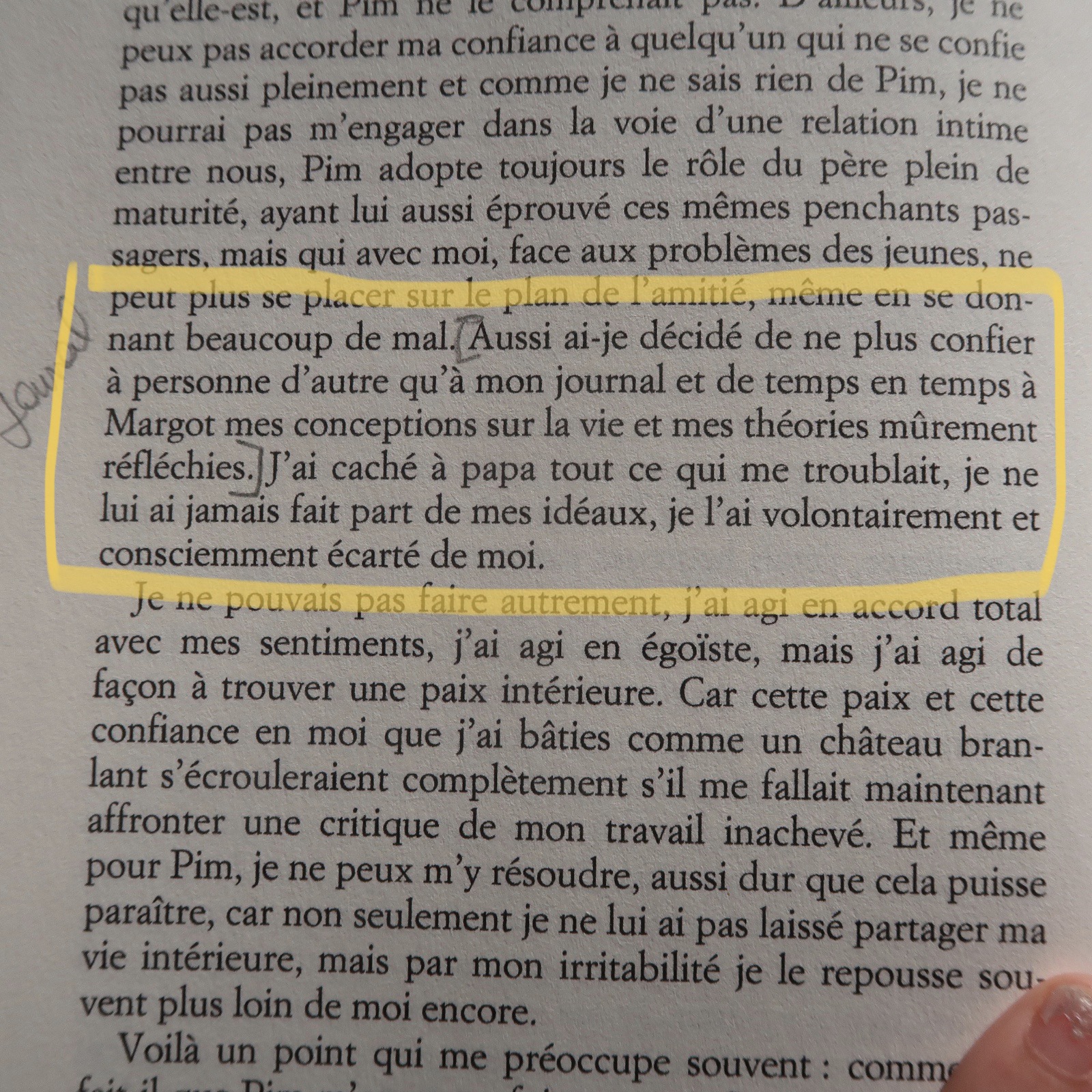 Le journal d'Anne Franck & le rapport à l'écriture  Auteur de ma vie